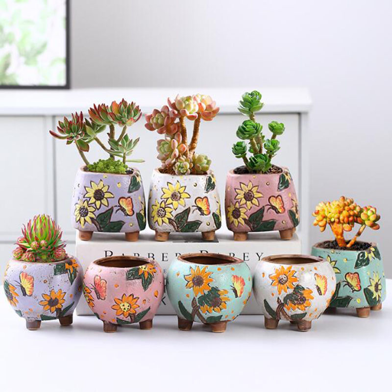 Desk Setup Plant - Maceta de plantas suculentas con diseño