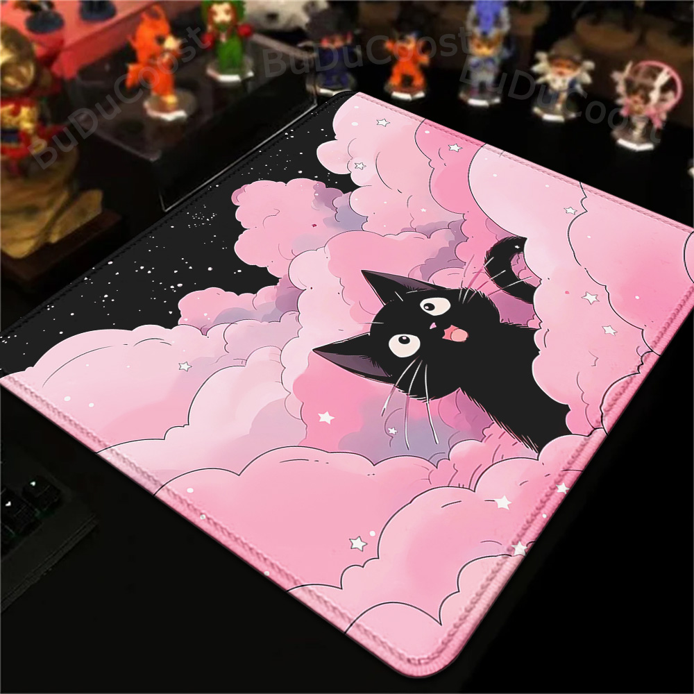 Korean Desk Setup - Alfombra pequeña de 18x22cm, teclado con