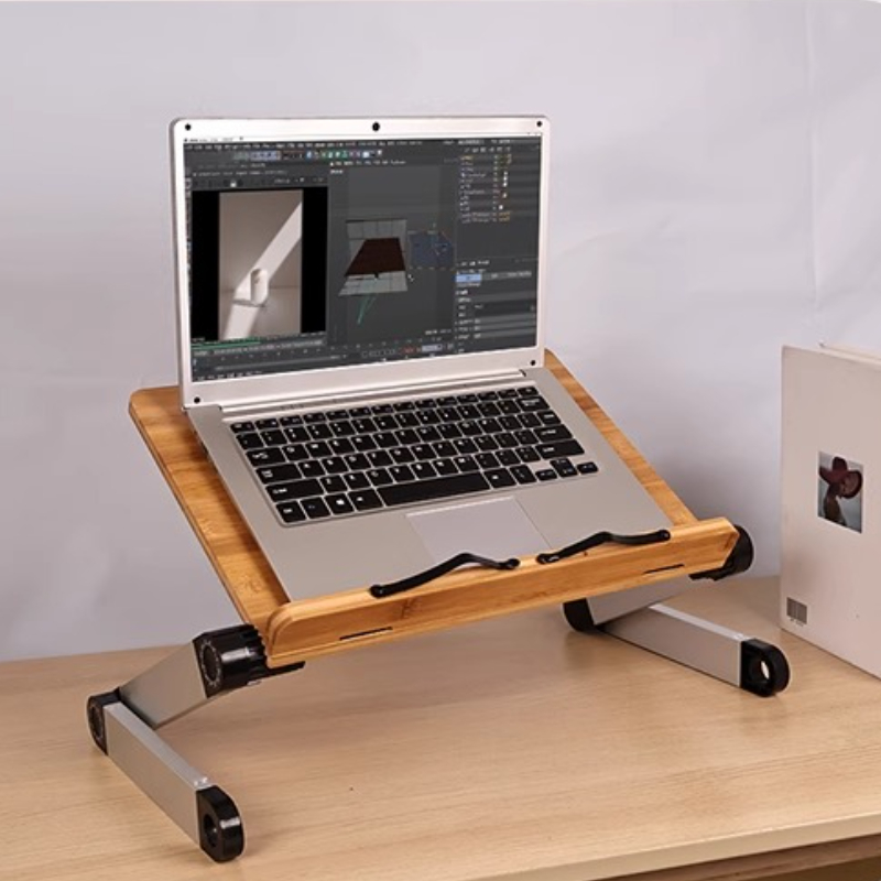 Desk Setup Books - Escritorio de cama de bambú ajustable,