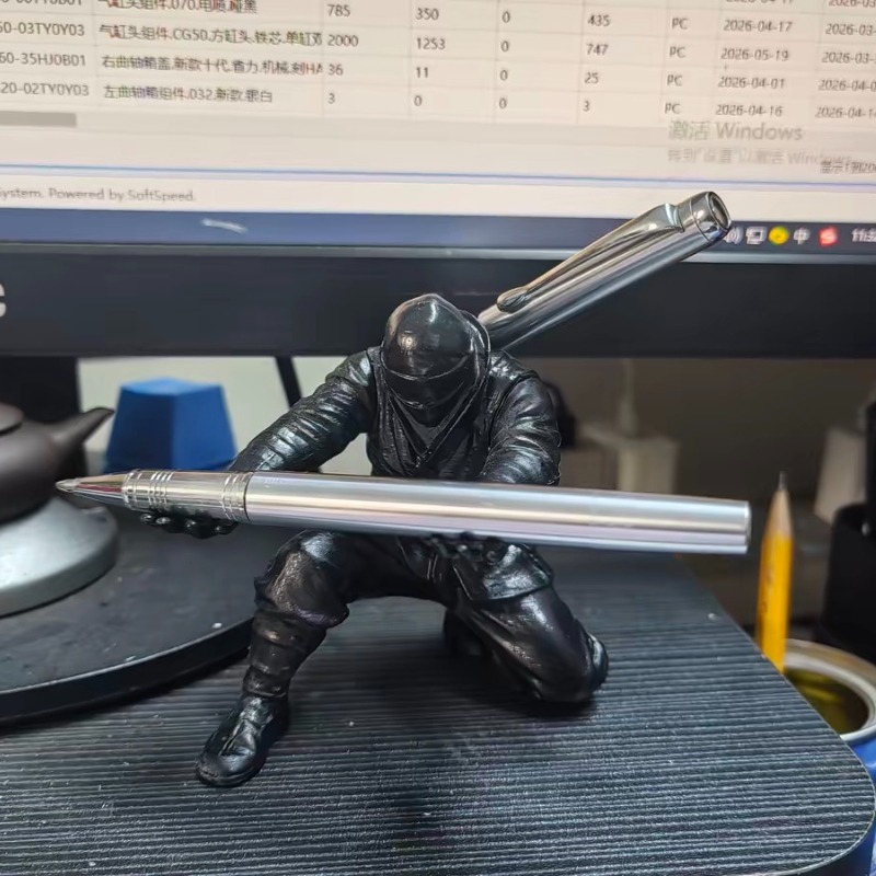 Desk Setup Tech - Soporte para bolígrafos Ninja, impreso en