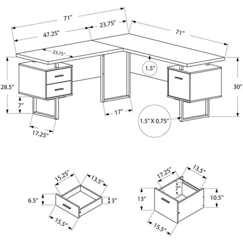 Escritorio para computadora en - Desk Setup In Office reseña y precio
