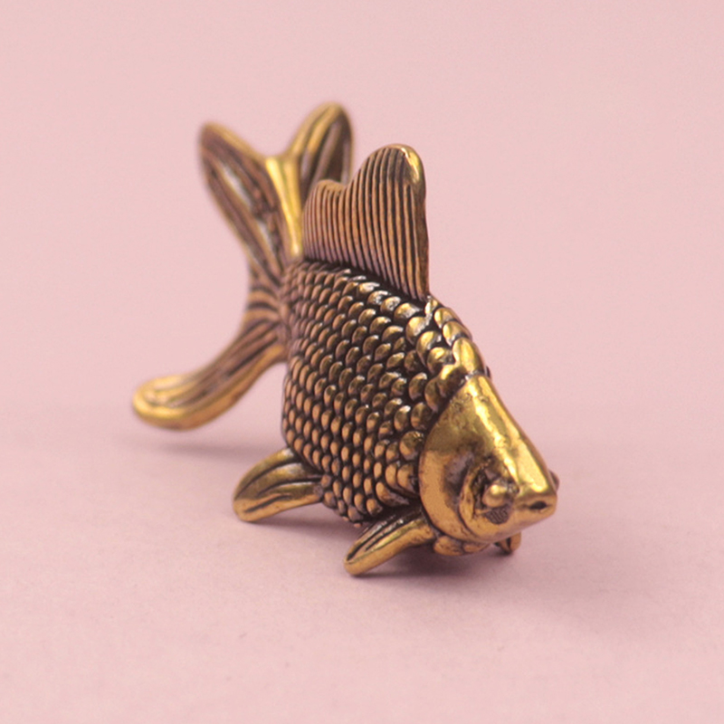 Figuras de peces dorados de la - Desk Setup Retro reseña y precio