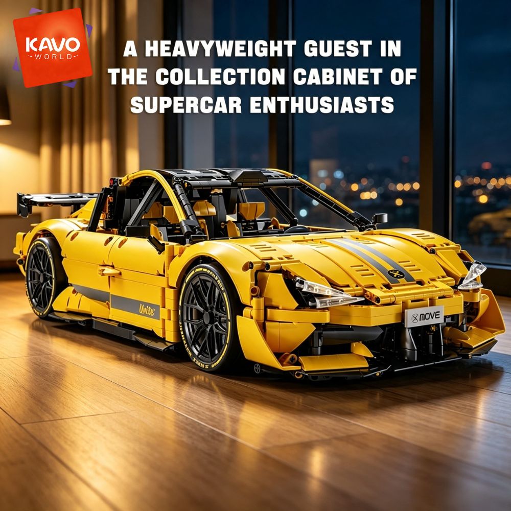 KAVOWORLD 2143 piezas Coche de - Desk Setup Build reseña y precio