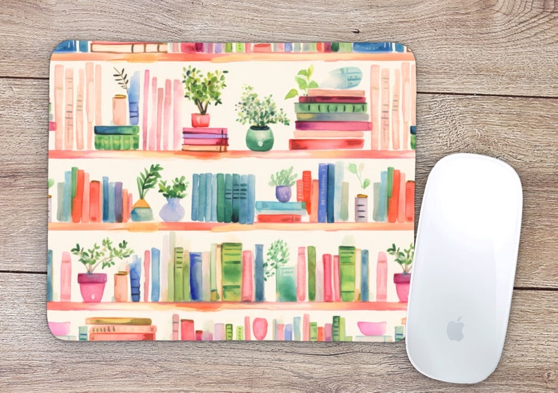 Alfombrilla de ratón con diseñ - Desk Setup Books reseña y precio