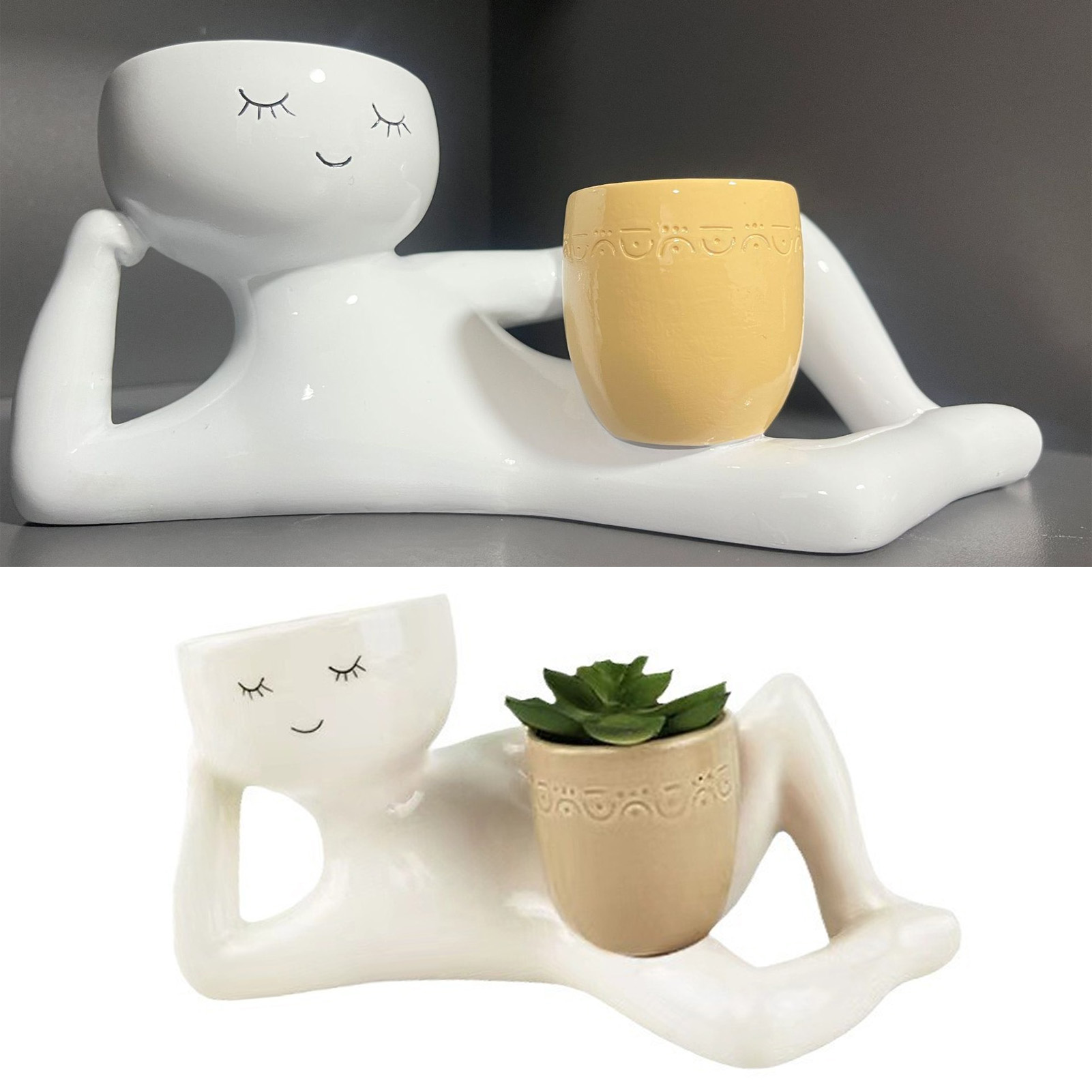 Maceta suculenta creativa, mac - Desk Setup Plant reseña y precio