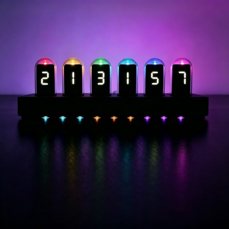 Relojes de Tubo Nixie Simulado - Desk Setup Artist reseña y precio
