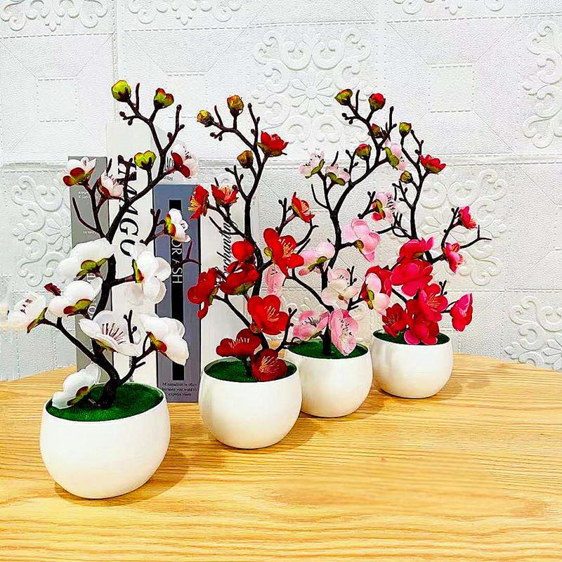 Simulación de ciruela, maceta, - Desk Setup Plant reseña y precio