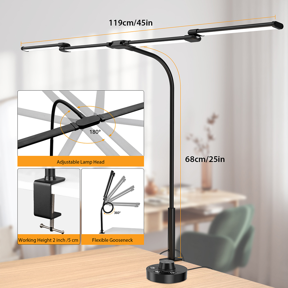 Lámpara de escritorio Led con  - Desk Setup Computer reseña y precio