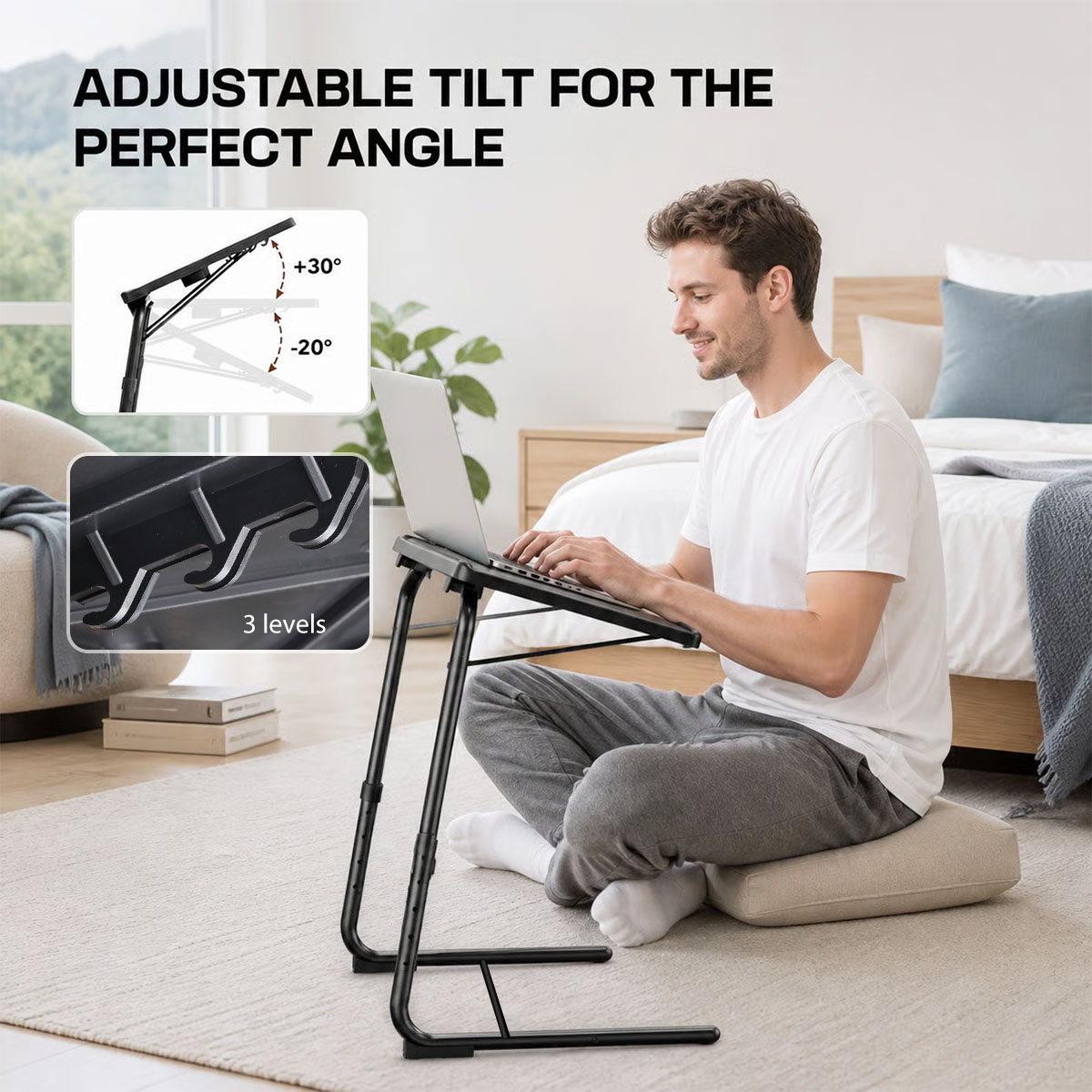 Mesa ajustable para portátil e - Desk Setup Notebook reseña y precio
