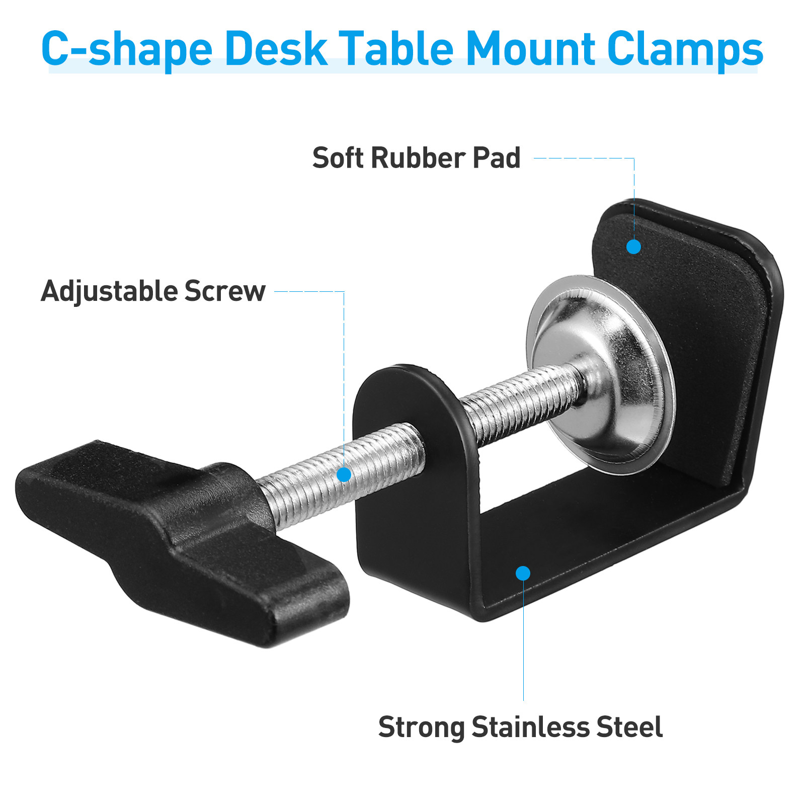 Abrazadera en C de mesa robust - Desk Setup Build reseña y precio