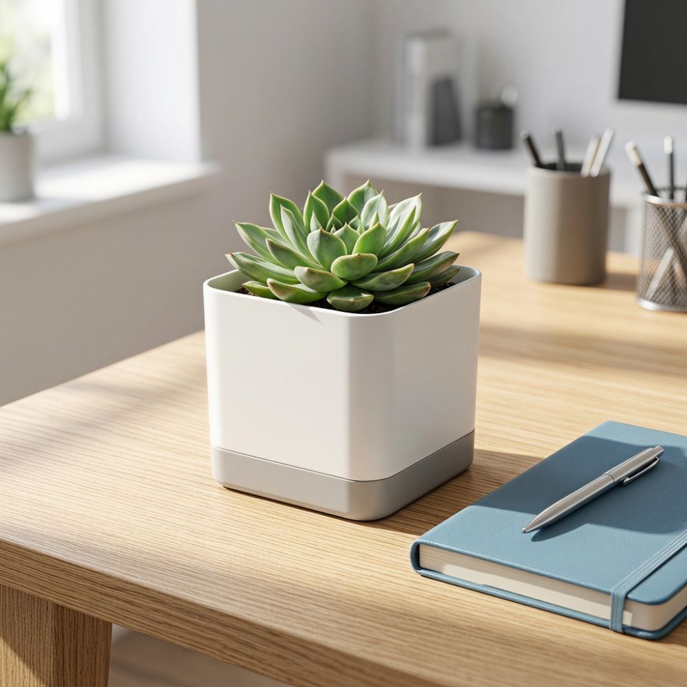 Macetas de Plástico con Forma  - Desk Setup Plant reseña y precio