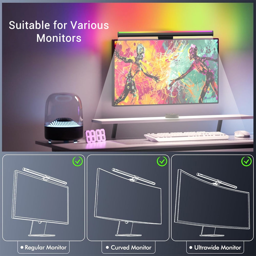 Barra de Luz WiFi para Monitor - Desk Setup No Computer reseña y precio