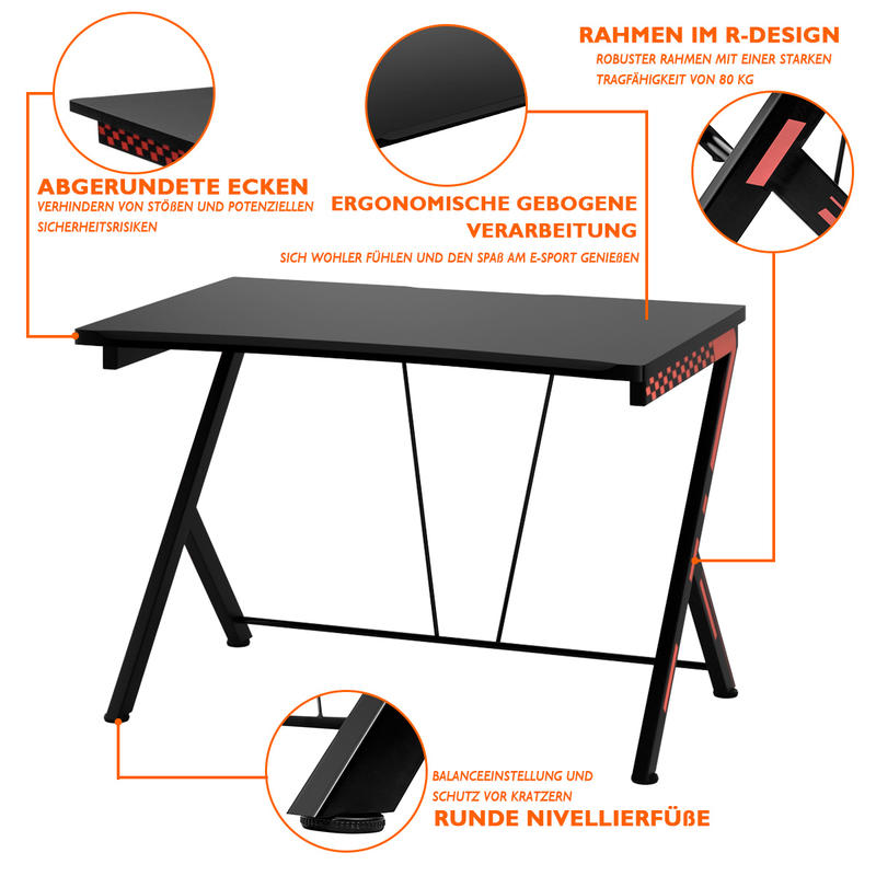 Escritorio ergonómico moderno  - Desk Setup Small reseña y precio