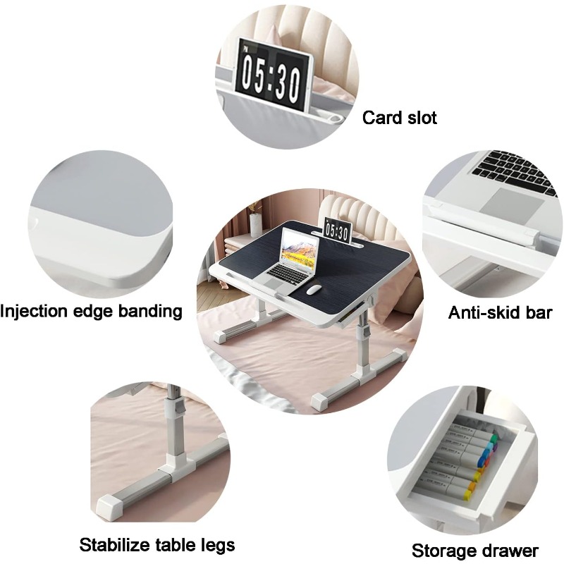 Mesa de bandeja para cama para - Desk Setup Notebook reseña y precio