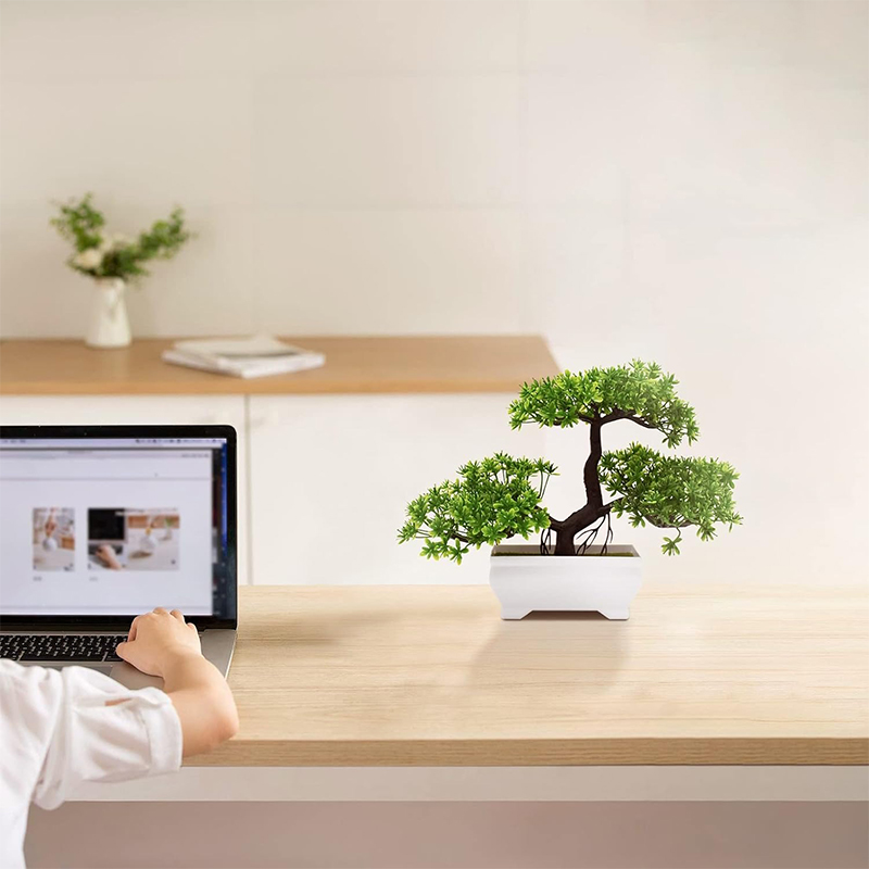 Bonsái Artificial, planta fals - Desk Setup Plant reseña y precio
