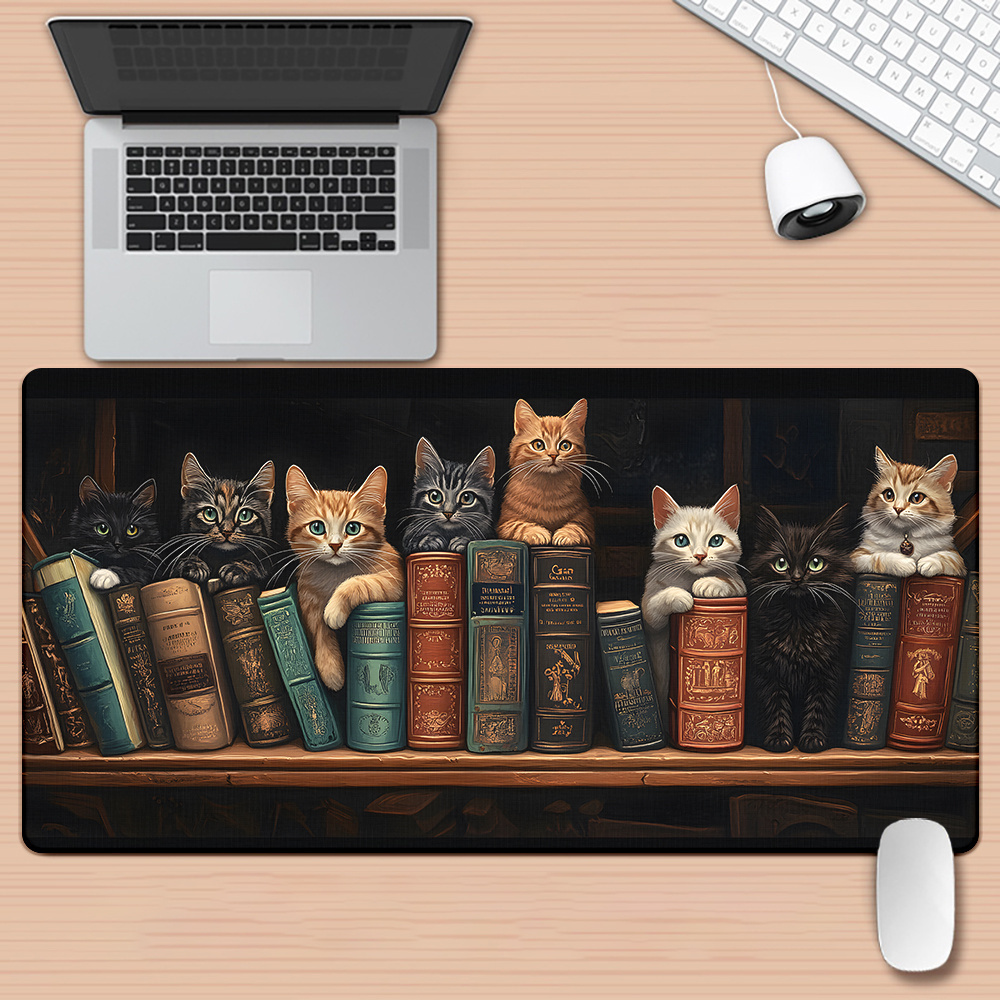 Alfombrilla de Ratón con Diseñ - Desk Setup Books reseña y precio