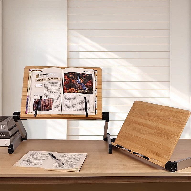 Mesa de Bambú Ajustable para C - Desk Setup Books reseña y precio