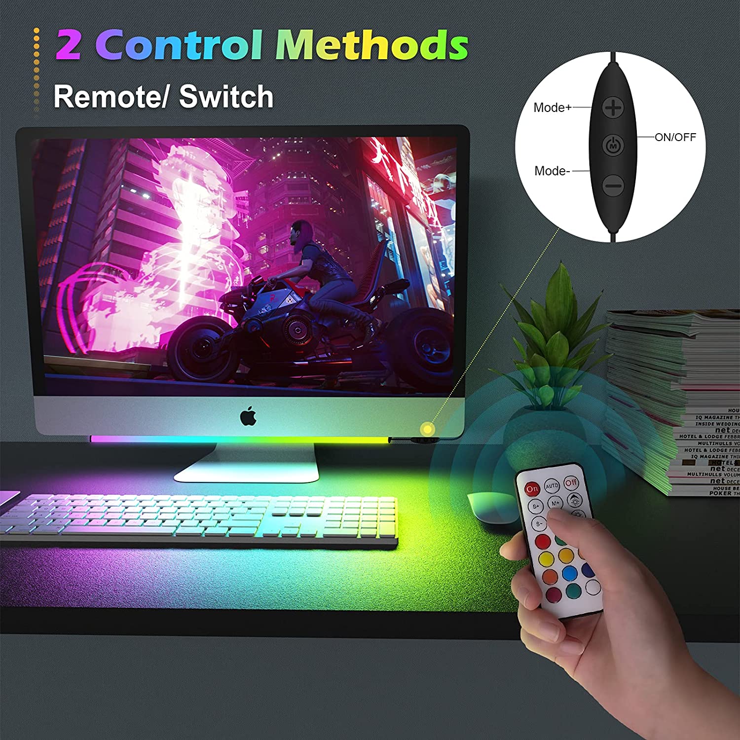 Barra de luz para debajo del M - Desk Setup No Monitor reseña y precio